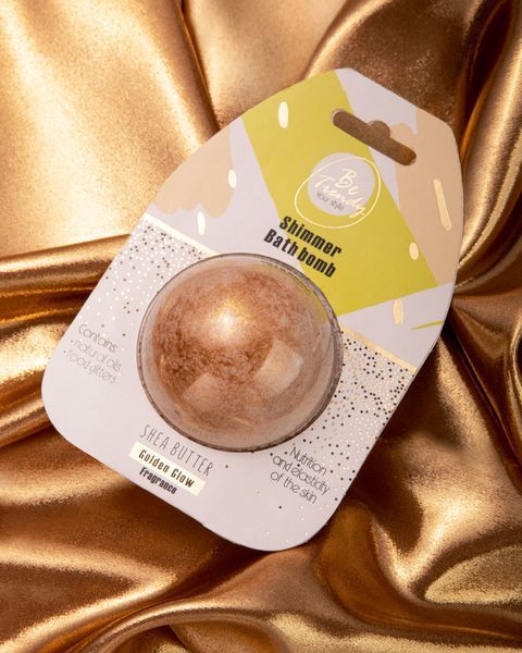 Be Trendy Effervescent Bath Bomb "Golden Glow" 100 g 302763 photo